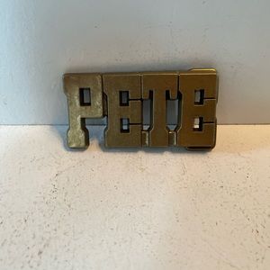 1980’s vintage brass colored belt buckle